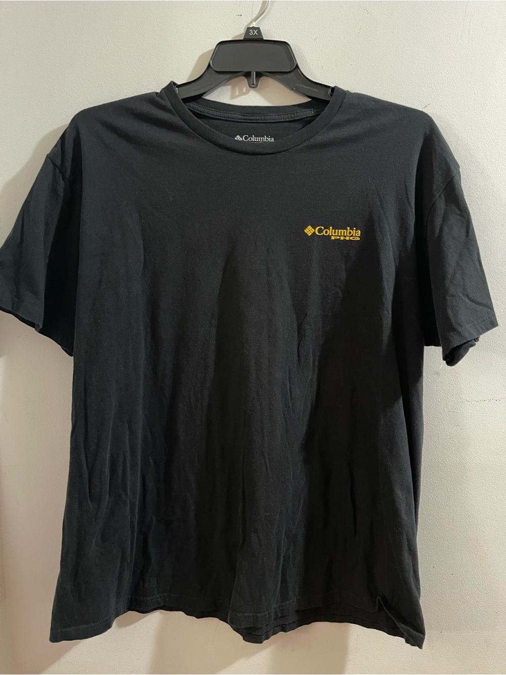 Columbia Black PHG Short-Sleeve Tee with Yellow Logo 2XL